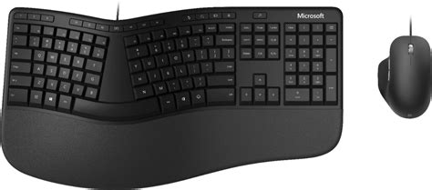 Microsoft Ergonomic Wired Mechanical Keyboard and Mouse Bundle Black ...