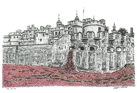 Poppies at the Tower of London - Original drawings, prints and limited editions by Stephen ...