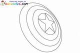 Captain America Shield Coloring Pages sketch template