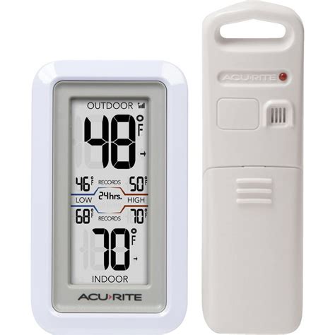 Acu-Rite Digital Thermometer with Indoor/Outdoor Sensor 02049 - Walmart ...