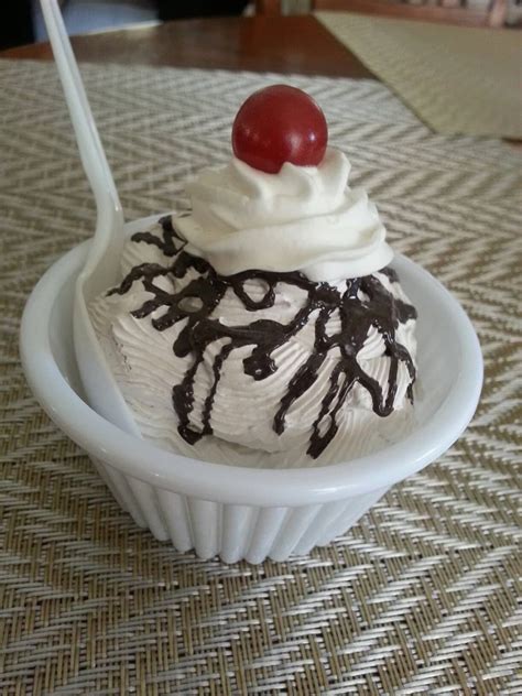 Vanilla ice cream Sundae with cherry on top Realistic Sundae.