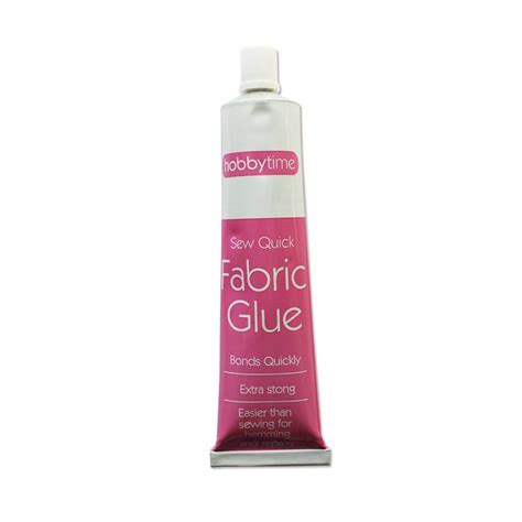 SEW QUICK FABRIC GLUE for Almost All Type Fabrics Extra Strong Adhesive Bonds Quick Machine ...