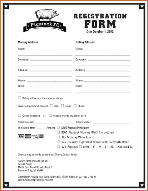 Image result for vendor registration form template | Registration form sample, Registration form ...