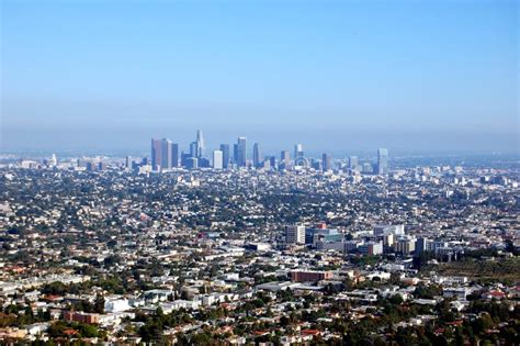 LA Skyline stock photo. Image of houses, trees, vista - 15827180