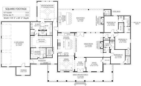 Ranch Style House Plans With Open Floor Plan 4 Bedroom | Floor Roma