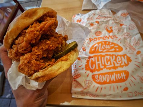 [I ate] a double stacked Popeyes Spicy Chicken Sandwich #food #foods Spicy Chicken Sandwiches ...