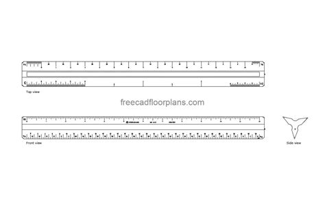 Scale Ruler - Free CAD Drawings