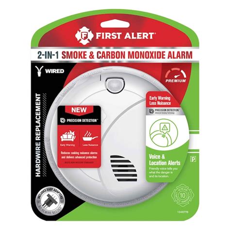 First Alert Hardwired Photo Interconnected Combo Alarm with Voice