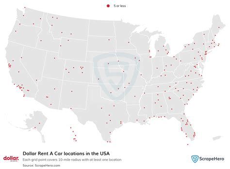 List of all Dollar Rent A Car locations in the USA - ScrapeHero Data Store