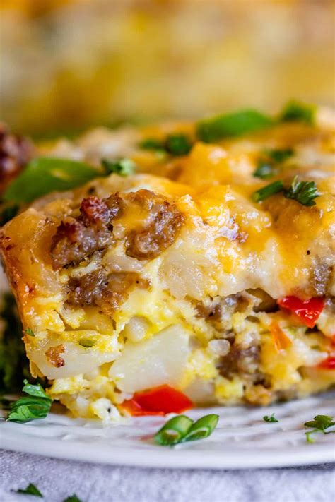 Easy Overnight Breakfast Casserole with Sausage - The Food Charlatan