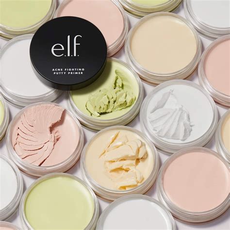 elf Poreless / Matte / Luminous / Acne Fighting Putty Primer / Applicator e.l.f. Cosmetics ...