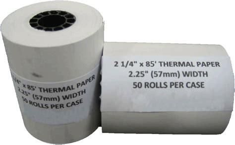 Amazon.com : 2 1/4" X 85' Thermal Paper (50 Rolls) 2-Pack : Office Products