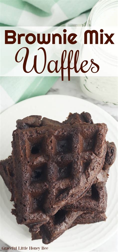 Brownie Mix Waffles - Graceful Little Honey Bee