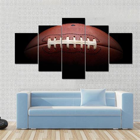 Beautiful Football – Sport 5 Panel Canvas Art Wall Decor – Canvas Storm