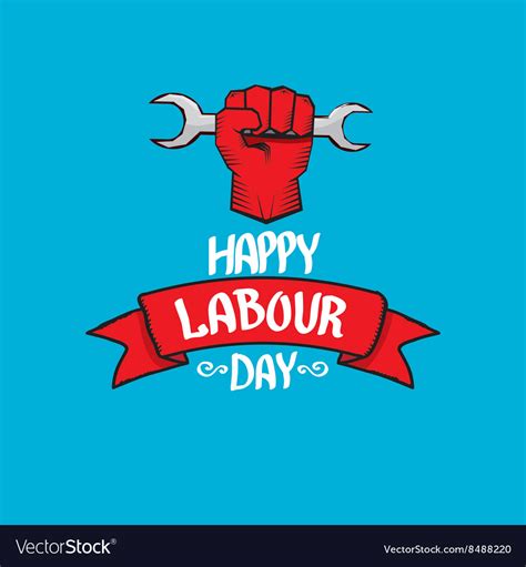 1 may - labour day labour day poster Royalty Free Vector