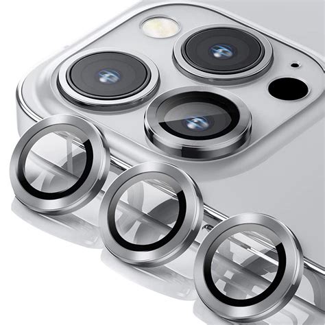 iPhone 14 Pro/ 14 Pro Max Camera Lens Protector – Silver (Set of 3) | CaseCandy