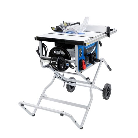 Kobalt 10-in 15-Amp Portable Jobsite Table Saw with Foldable Rolling Stand at Lowes.com