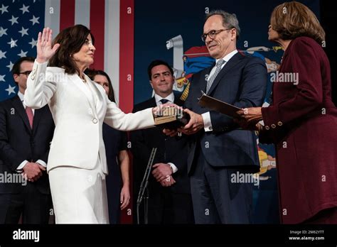 Kathy Hochul was sworn as 57th Governor by Hazel Dukes during ...