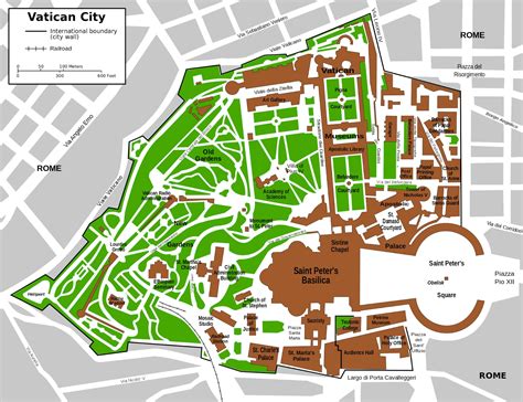 Large Detailed Tourist Map Of Vatican City Vatican Europe | Images and ...