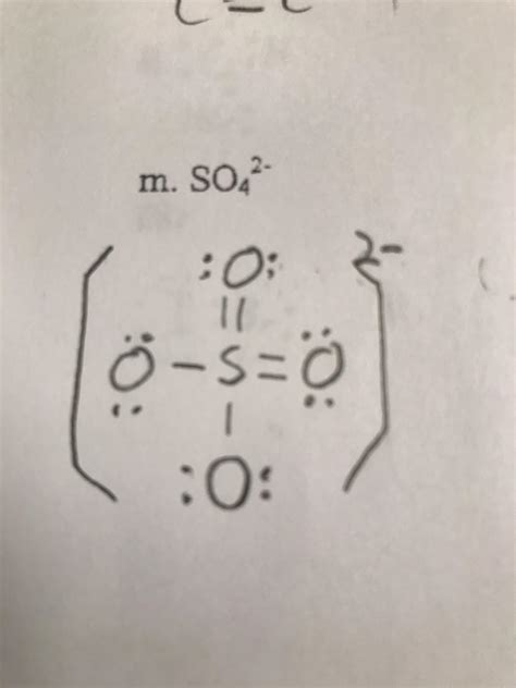 Lewis Dot structure for SO4(2-) : r/notinteresting