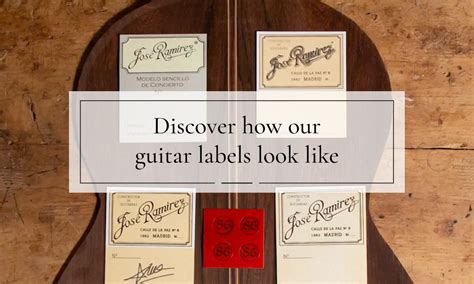 Ramirez labels of our handmade guitars | Guitarras Ramírez