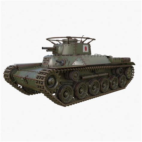 Type-97 Tank Free 3D Model - .3ds .tga - Free3D