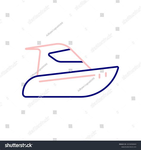 Electric Boat Icon Enjoy Edge Ocean Stock Vector (Royalty Free) 2233058443 | Shutterstock