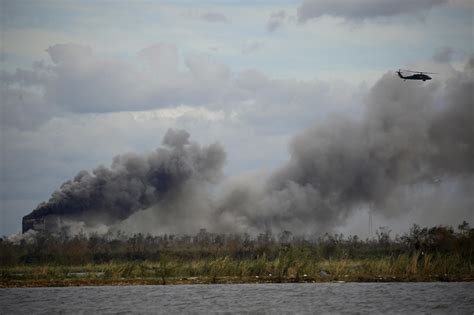 Chemical Fire Burns Near Lake Charles, La., In Aftermath Of Hurricane ...