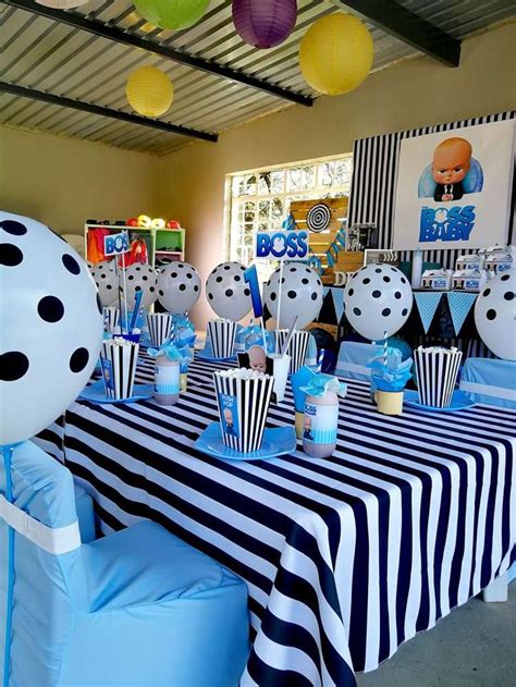 Boss Baby Birthday Party Ideas | Photo 7 of 12 | Baby birthday party ...