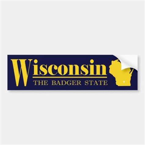 Wisconsin Gold Bumper Sticker