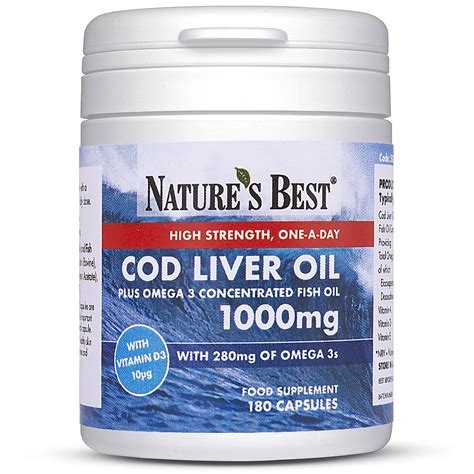 Cod Liver Oil Capsules | Tablets with Omega 3 | Nature's Best