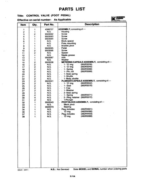 Koehring Waterous K440 Knuckleboom Loader Parts Catalog Manual