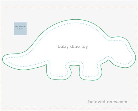 Template Free Printable Dinosaur Sewing Patterns