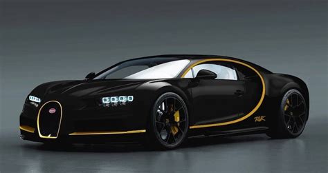 Bugatti Chiron Rendered in Black and Gold - Motorward | Bugatti chiron ...