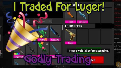 Luger Mm2 / ROBLOX MM2 Ginger Luger Murder Mystery 2 Knife Knife Weapon item Godly Gun KNIVE ...