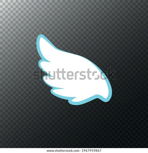 Cartoon Angel Wings Vector Illustration Icon Stock Vector (Royalty Free ...