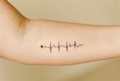 22 Amazing EKG Tattoos For 2024!