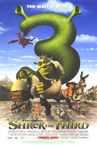 SHREK THE THIRD MOVIE POSTER Original DS 27x40 RARE International Version | eBay