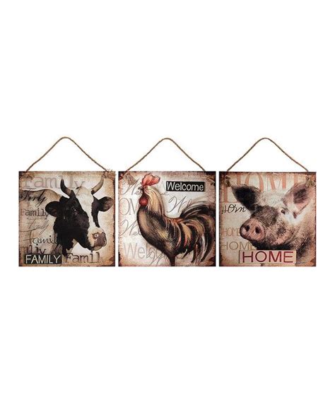 Farm Animals Canvas Wall Art Set | Canvas wall art set, Animal canvas ...