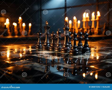 Chess Board Game Concept stock illustration. Illustration of move ...