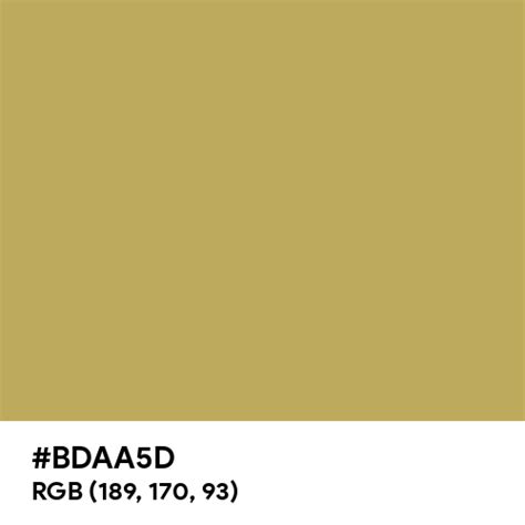 Banana Green color hex code is #BDAA5D