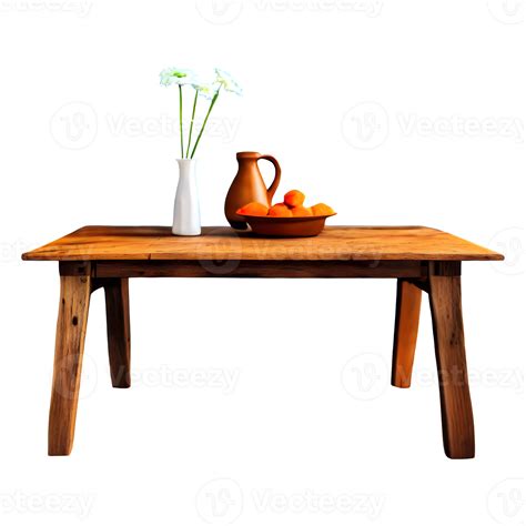 AI generated Farmhouse table isolated on transparent background ...
