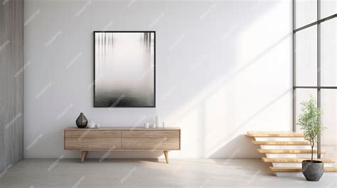 Premium AI Image | Minimalist Living Room with White Furniture