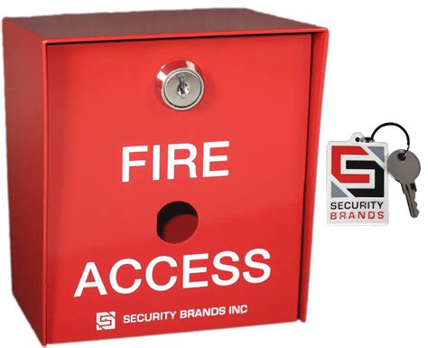 Fire Access Box Red for Safety - Knox Lock Key Switch Model (15-013)