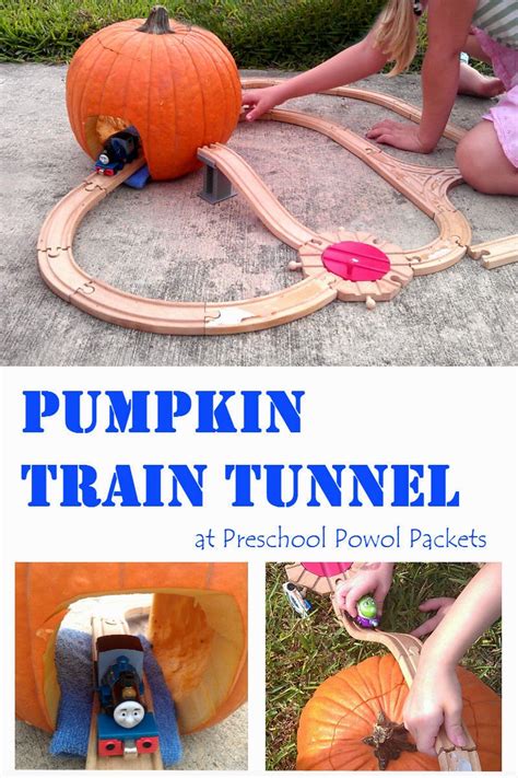 Pumpkin Train Tunnel | Preschool Powol Packets