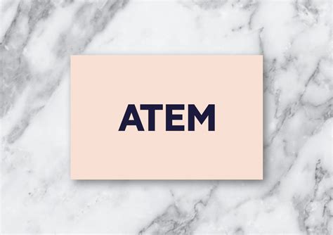 aesthetecurator: Atem | simply aesthetic | Business card design, Business card inspiration ...