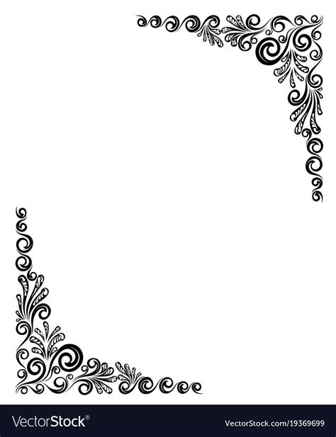 Decorative flower frame Royalty Free Vector Image