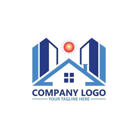 Construction Building Logo Icon Vector Template With Sunrising 14291970 ...