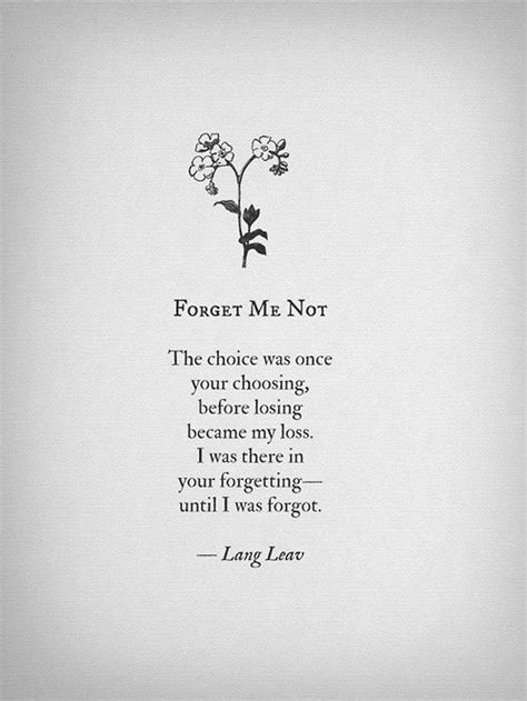 Forget me not / Lang Leav Poem Quotes, Lyric Quotes, Words Quotes, Life ...