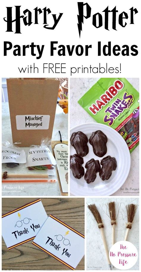 5 Easy Harry Potter Party Favors Your Kids Will Love | Harry potter party favors, Harry potter ...